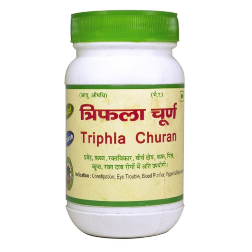 Трифала Гхан Вати (Triphala Ghan Vati) - улучшение обмена веществ / 100 г (200-220т), Adarsh